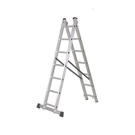 Comprar Escalera Aluminio Industrial Doble 7 Peldaños Kormax 130425 al Mejor Precio
