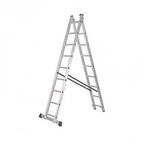 Comprar Escalera Aluminio Industrial Doble 9 Peldaños Kormax 130426 al Mejor Precio