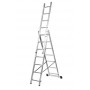 Comprar Escalera Aluminio Industrial Triple 9 Peldaños Kormax 130431 al Mejor Precio