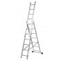 Comprar Escalera Aluminio Industrial Triple 9 Peldaños Kormax 130431 al Mejor Precio