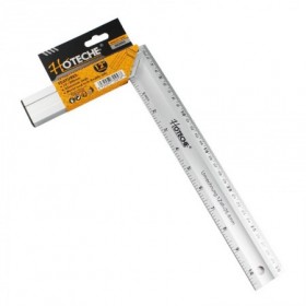 Comprar Escuadra Aluminio 300 Mm Graduada Hoteche 191008 al Mejor Precio