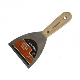 Comprar Espatula Acero Cromada 100 Mm Mango  Madera Stanford 190113 al Mejor Precio