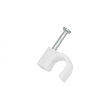 Comprar Grapas Cable Redondo 7Mm Blanco Caja 100 Ferpor 248113 al Mejor Precio