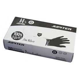 Comprar Guante Nitrilo Desechable Negro T-8 Sin Polvo C-100 Jupiter 153067 al Mejor Precio