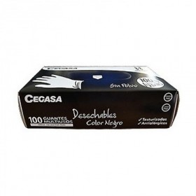 Comprar Guante Nitrilo Desechable Negro T8-8.5 Sin Polvo C-100 Cegasa 153065 al Mejor Precio