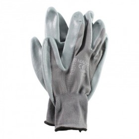 Comprar Guante Nylon Con Nitrilo T10 Gris Par  153009 al Mejor Precio