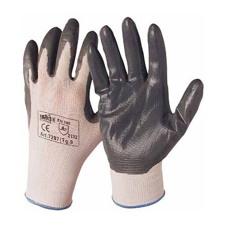 Comprar Guante Nylon Con Nitrilo T8 Gris Par Mpl 153010 al Mejor Precio
