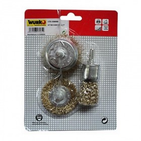 Comprar Kit 3 Escobillas Acero D83570 Blister Wurko 38090 al Mejor Precio