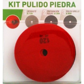 Comprar Kit Pulido Piedra ( Plato+ 3 Discos ) Blister Mussol 18520 al Mejor Precio