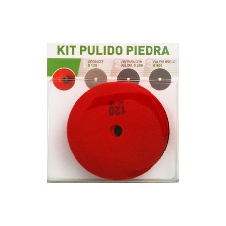 Comprar Kit Pulido Piedra ( Plato+ 3 Discos ) Blister Mussol 18520 al Mejor Precio
