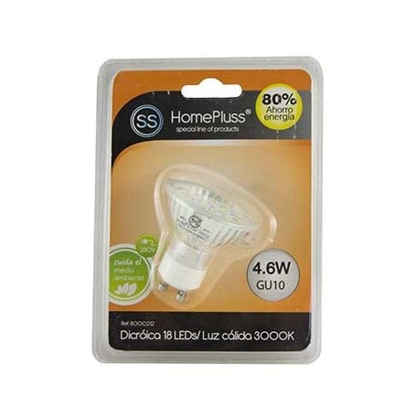 Comprar Lampara 18Led Gu-10 4.6W Dicro L/Calida Homepluss 230703 al Mejor Precio