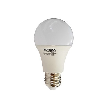 Comprar Lampara Led A60 6W E27 Standar Luz Fria 6000 Kormax 230802 al Mejor Precio