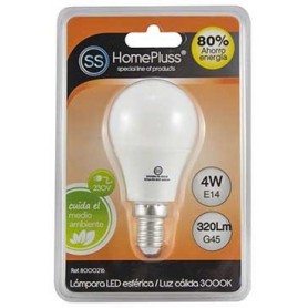 Comprar Lampara Led Esferica 4W E/14 L/Calida Homepluss 230721 al Mejor Precio
