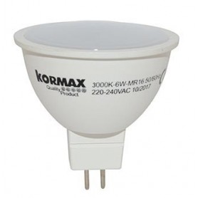 Comprar Lampara Led Mr16 6W Dicroica Luz Calida 3000K Kormax 230872 al Mejor Precio