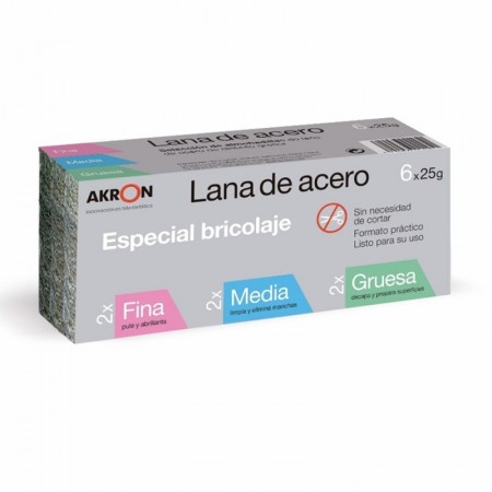 Comprar Lana Acero 2Xfina 2Xmedia ,2Xgruesa C-6X25Gr. Akron 21035 al Mejor Precio