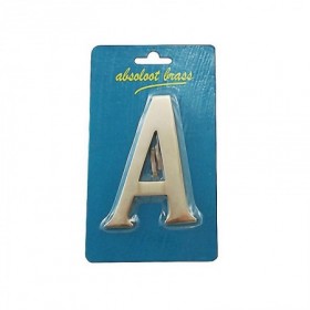 Comprar Letra A Laton Pulido 100Mm Wurko 161311 al Mejor Precio
