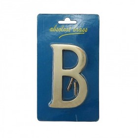 Comprar Letra B Laton Pulido 100Mm Wurko 161312 al Mejor Precio