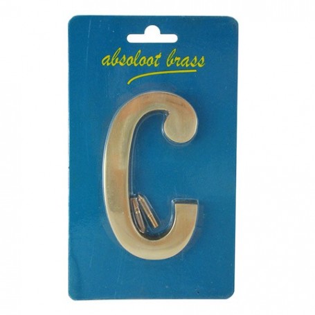 Comprar Letra C Laton Pulido 100Mm Wurko 161313 al Mejor Precio