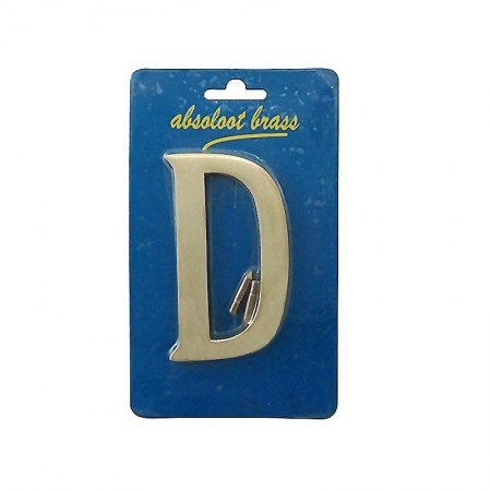 Comprar Letra D Laton Pulido 100Mm Wurko 161314 al Mejor Precio