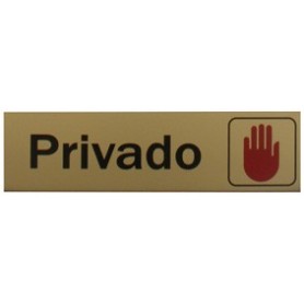 Comprar Letrero Privado Aluminio 165X43 Mm Wurko 39072 al Mejor Precio
