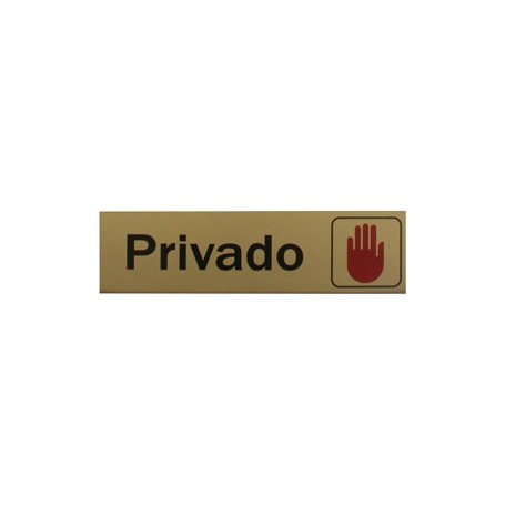 Comprar Letrero Privado Aluminio 165X43 Mm Wurko 39072 al Mejor Precio