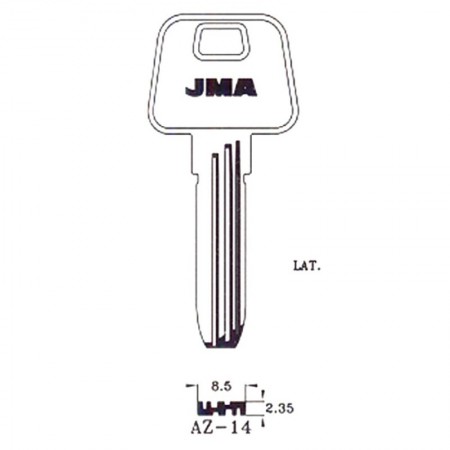 Comprar Llavin Az-14 Laton Seguridad B/10 Jma 196701 al Mejor Precio