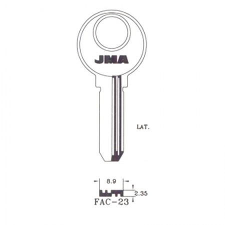Comprar Llavin Fac-23 Laton Seguridad B/10 Jma 196718 al Mejor Precio