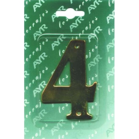 Comprar Numero 0 Laton 9Cm. R.502 A Y R 10090 al Mejor Precio