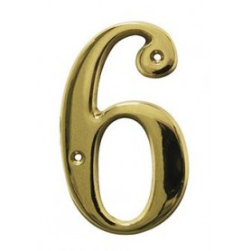 Comprar Numero 6 -M.4 Laton 10Cm. Display Amig 4456 al Mejor Precio