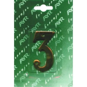 Comprar Numero O Laton 6 Cm R.502 A Y R 10110 al Mejor Precio