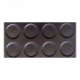 Comprar Pavimento Goma Circulo Negro 1,20Mx3Mm Rollo 15 M Wurko 246010 al Mejor Precio