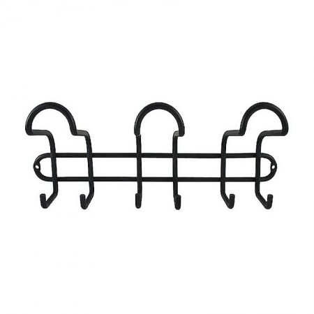 Comprar Percha Acero 3 Ganchos Triple Negro Blt/1 Inofix 219318 al Mejor Precio