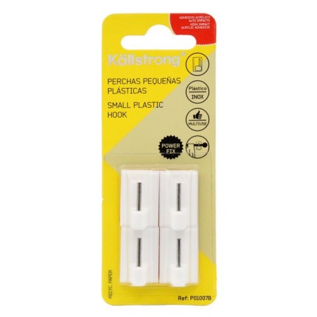 Comprar Percha Adhesiva Para Portavisillos Blanco Blister 4 Kallstrong 220113 al Mejor Precio