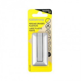 Comprar Percha Plastico Adhesiva Cromo Mate Blister Kallstrong 220115 al Mejor Precio