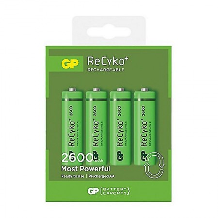 Comprar Pilas Recargables Recyko R06 2600Mh 270Aahc Blister 4 Gp 249633 al Mejor Precio