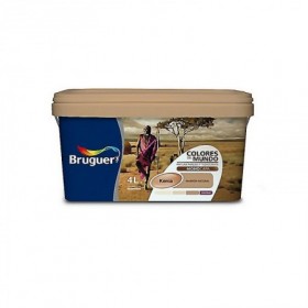 Comprar Pintura Paredes Mate Kenia Marron Intemedio 4L Bruguer 36775 al Mejor Precio