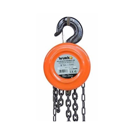 Comprar Polipasto Cadena 1 Tonelada X3 Mt Wurko 247002 al Mejor Precio