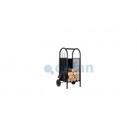 ▷ LEÑERO CON RUEDAS Y ACCESORIOS CHIMENEA | Ferreidea