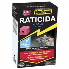 Comprar Raticida Bloque 20Gr Envase 200Gr Muribrom 259121 al Mejor Precio