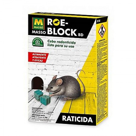 Comprar Raticida Bloque Massoblock 260 Gramos Masso 252220 al Mejor Precio