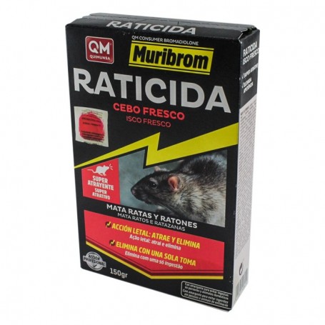 Comprar Raticida Cebo Fresco 150Gr Estuche Muribrom 259123 al Mejor Precio