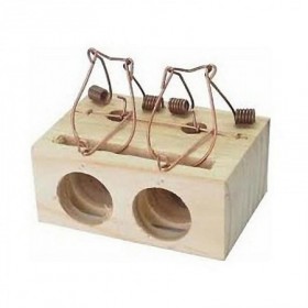 Comprar Ratonera Madera 2 Agujeros Sauvic 269001 al Mejor Precio
