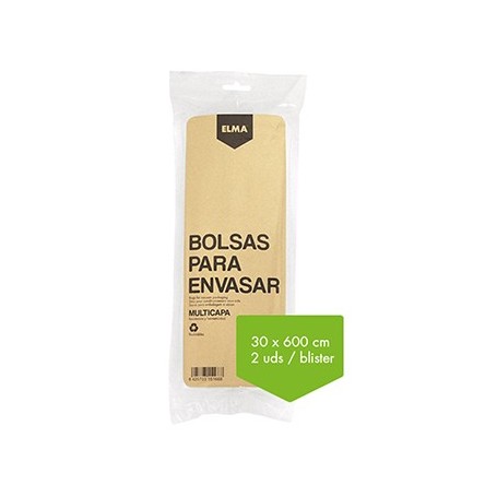 Comprar Rollo Bolsa Envasar 30X600Cm. Blister 2 Elma 122182 al Mejor Precio