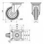 Comprar Rueda Giratoria Tw0025 Goma 10 Alex 262041 al Mejor Precio