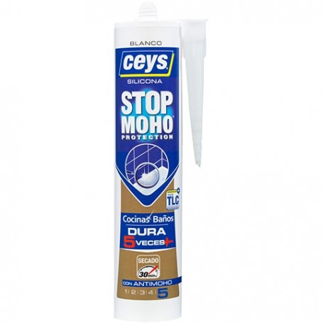 Comprar Silicona Stop Moho Blanca Cartucho Ceys 251153 al Mejor Precio