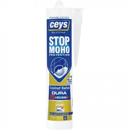 Comprar Silicona Stop Moho Translucida Cartucho Ceys 251154 al Mejor Precio