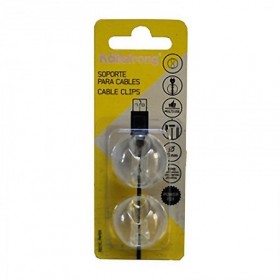 Comprar Soporte P/Cable Transparente Blist-2 Kallstrong 220114 al Mejor Precio