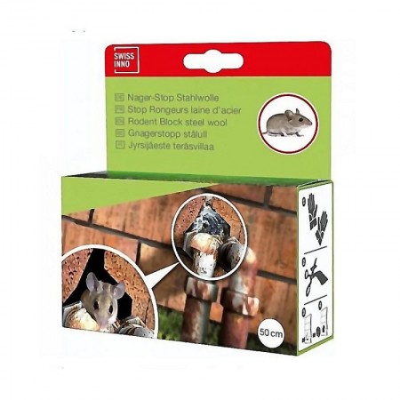 Comprar Stop Roedores Lana Acero 50Cm Swissinno 269008 al Mejor Precio