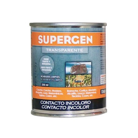 Comprar Supergen Contacto 250Ml. Incoloro Lata Supergen 272016 al Mejor Precio
