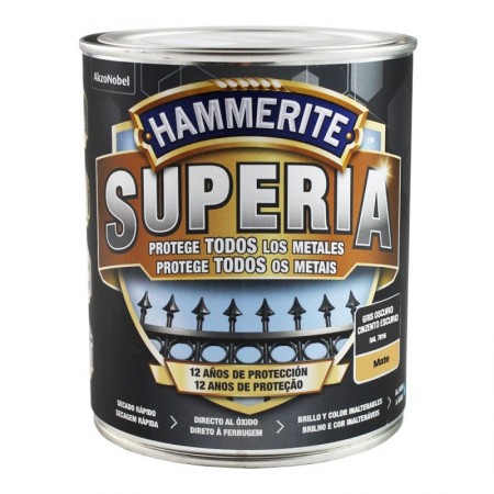 Comprar Superia Mate Gris Oscuro 0.750 L Hammerite 36375 al Mejor Precio